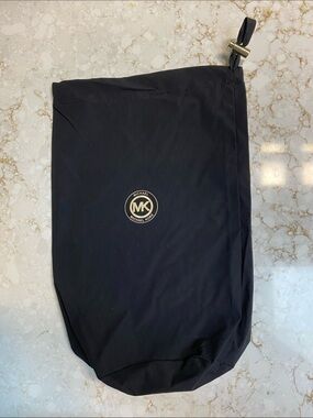 Michael Kors Black Dust Bag with Gold MK Emblem